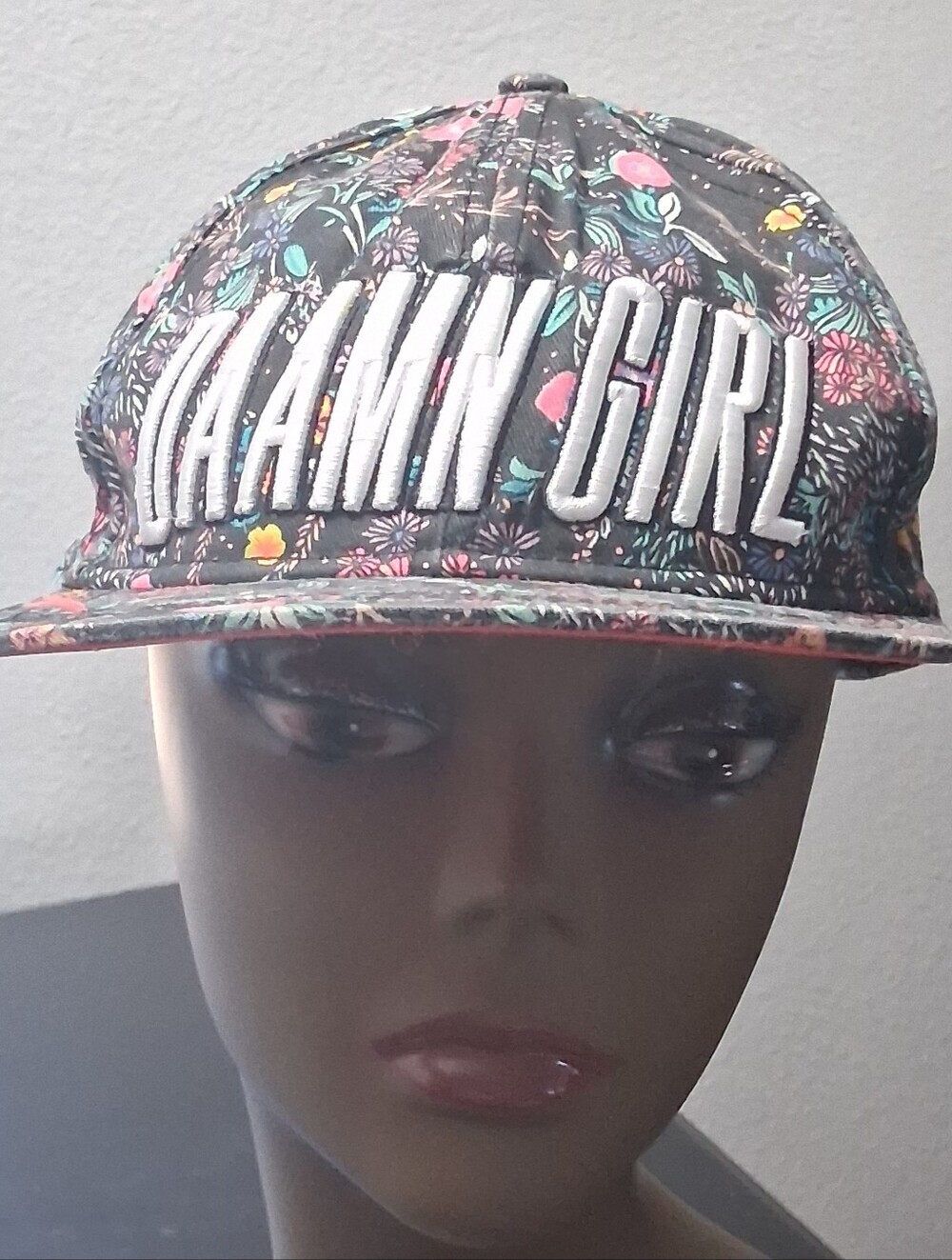 H& M Daamn Girl Floral Snapback Baseball Cap